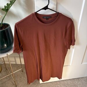 Robert Barakett Short Sleeve Tee in Warm Brown